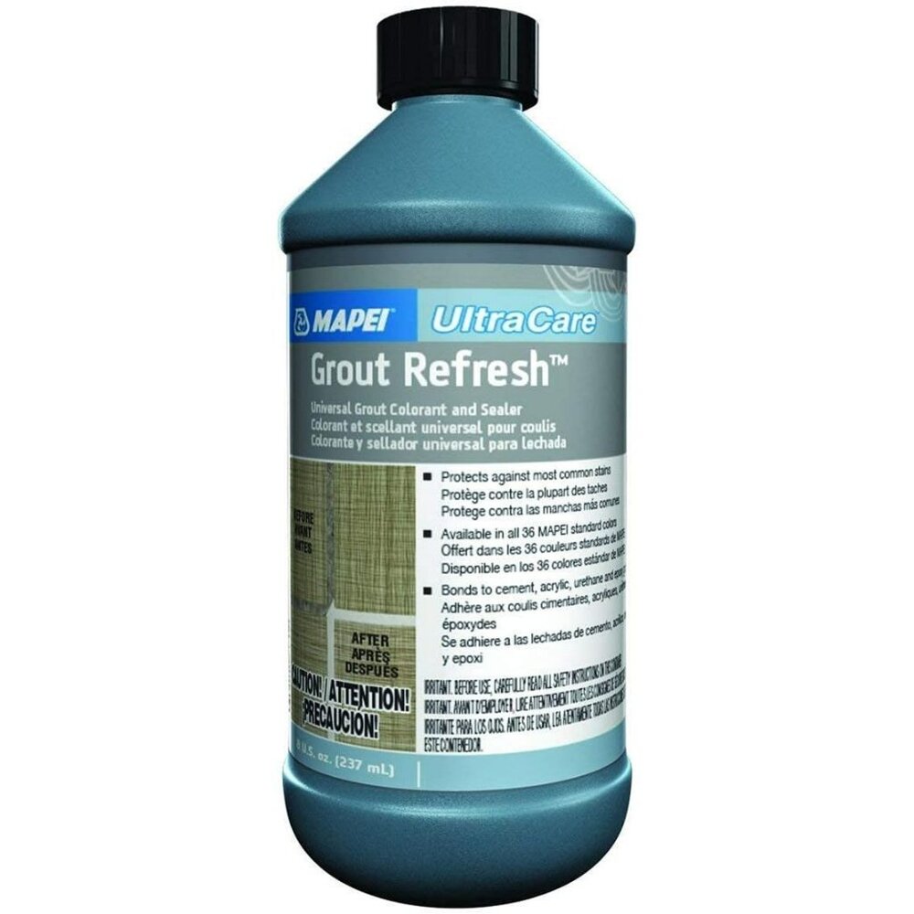 Mapei Grout Refresh Colorant and Sealer Grout Paint Sealant 8 Ounce Charcoal
